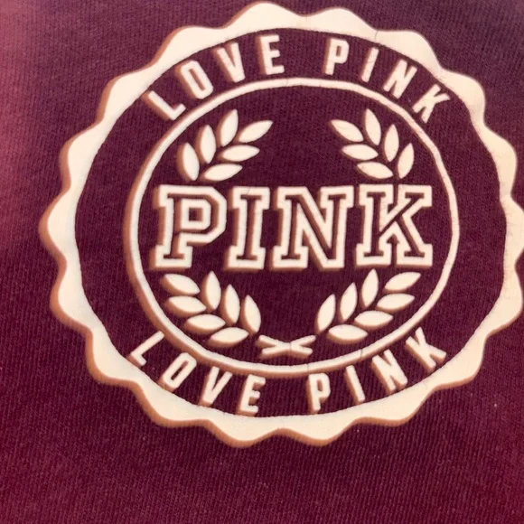 PINK Victoria's Secret Burgundy Top - Picture 5 of 7